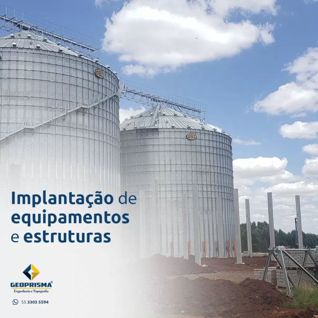 Implantação de equipamentos e estruturas 