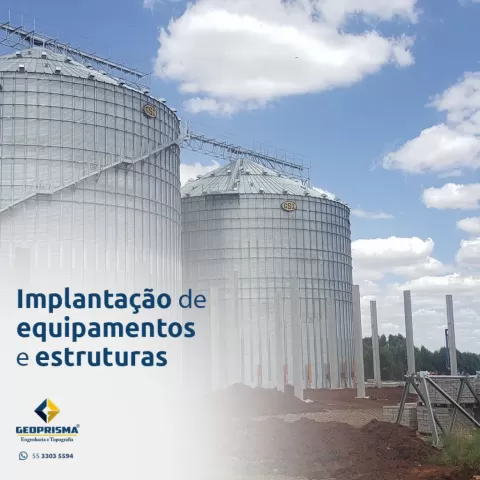 Implantação de equipamentos e estruturas 